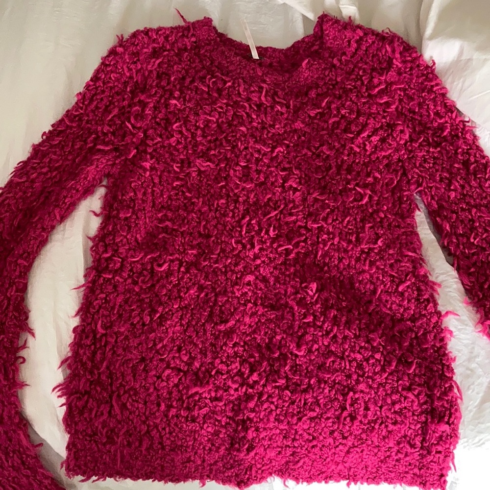 Free people hot pink sweater